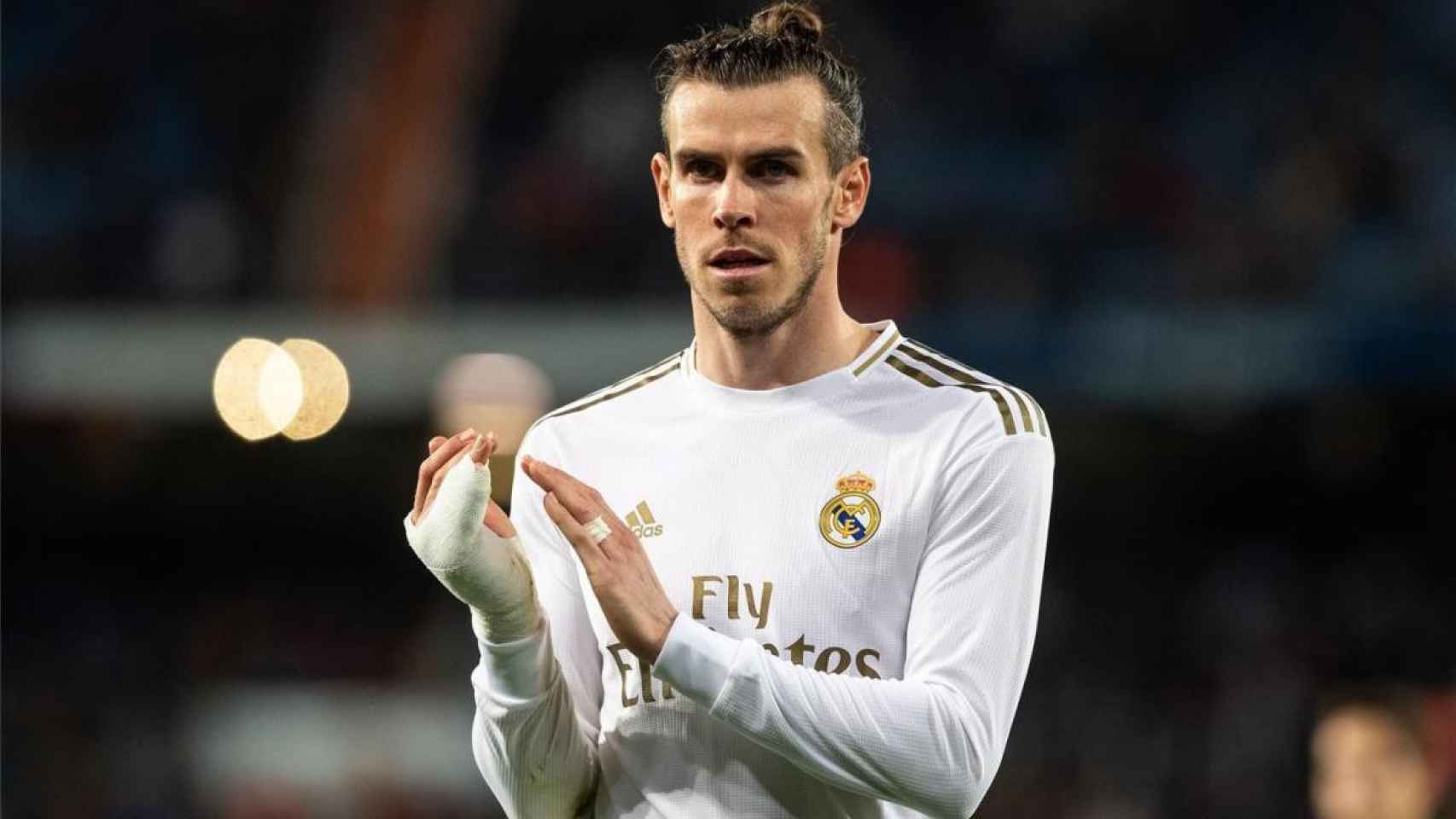 Gareth Bale en un partido con el Real Madrid