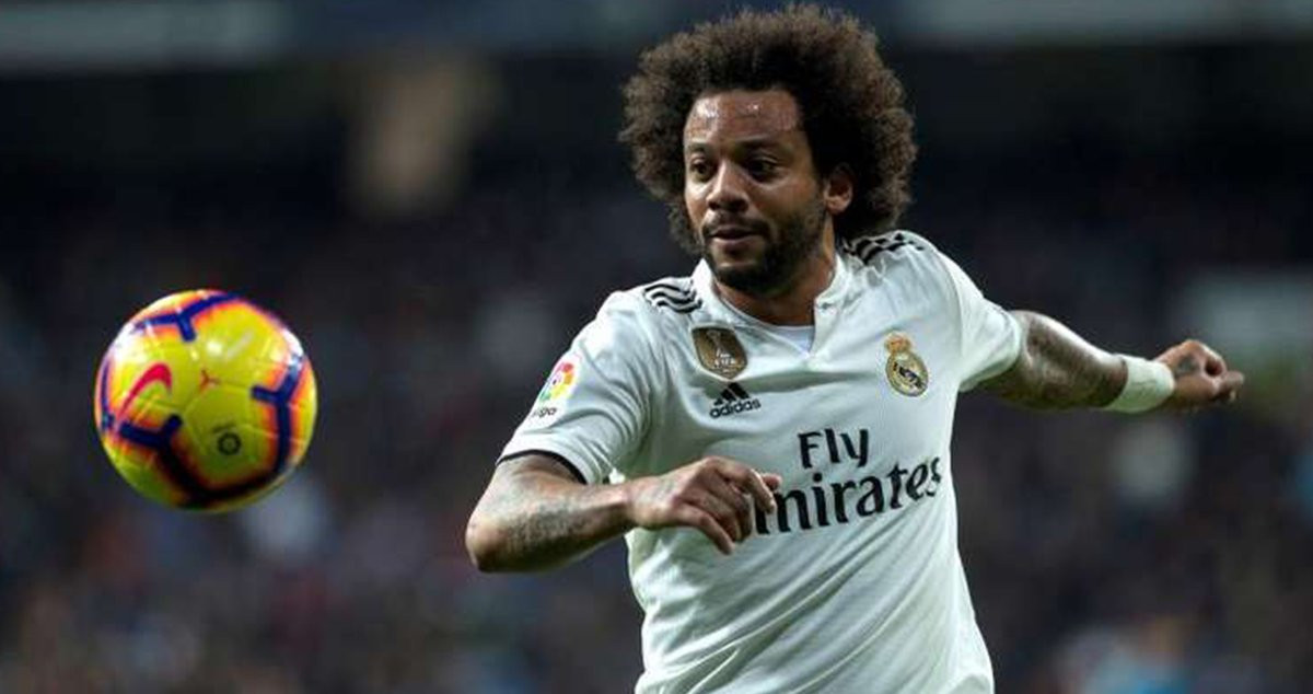 Marcelo jugando un partido con el Real Madrid / EFE