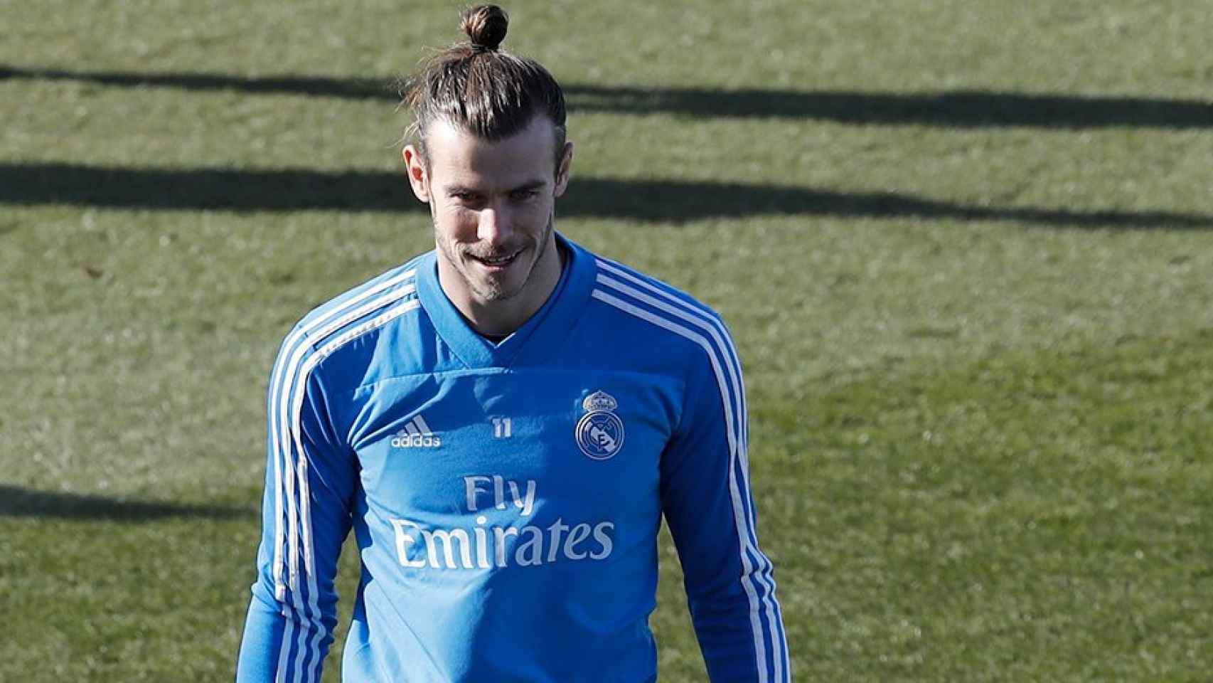 El jugador del Real Madrid Gareth Bale, durante un entrenamiento del equipo / EFE