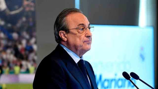 Florentino Pérez en un acto público del Real Madrid / EFE