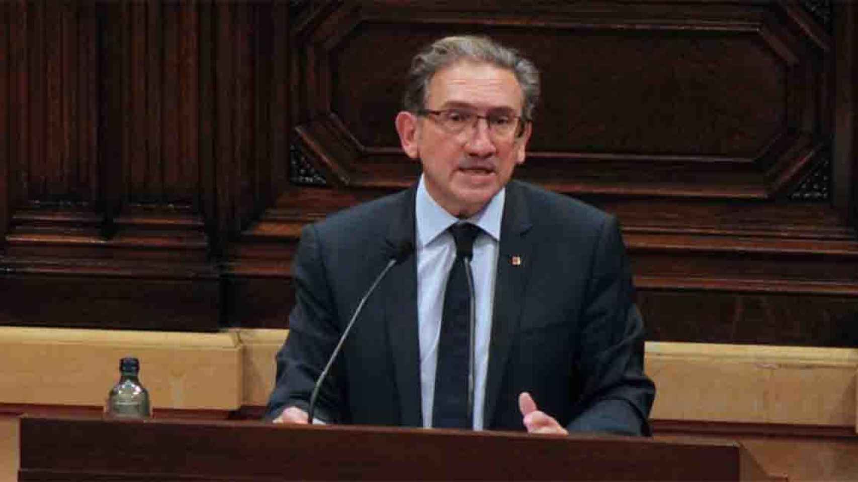 El consejero de Economía y Hacienda, Jaume Giró, en el Parlament / PARLAMENT