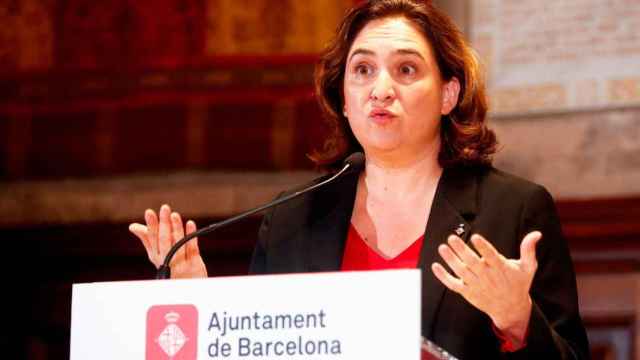 Ada Colau, alcaldesa de Barcelona, en una comparecencia pública anterior / EFE