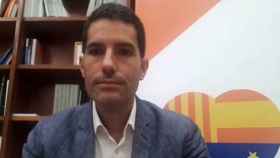 El diputado de Cs en el Parlament Nacho Martín Blanco, en rueda de prensa telemática / EUROPA PRESS