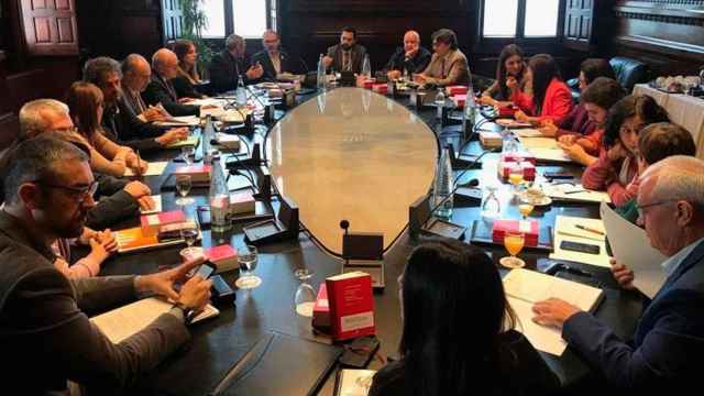 La Junta de Portavoces del Parlament en una reunión / EUROPA PRESS