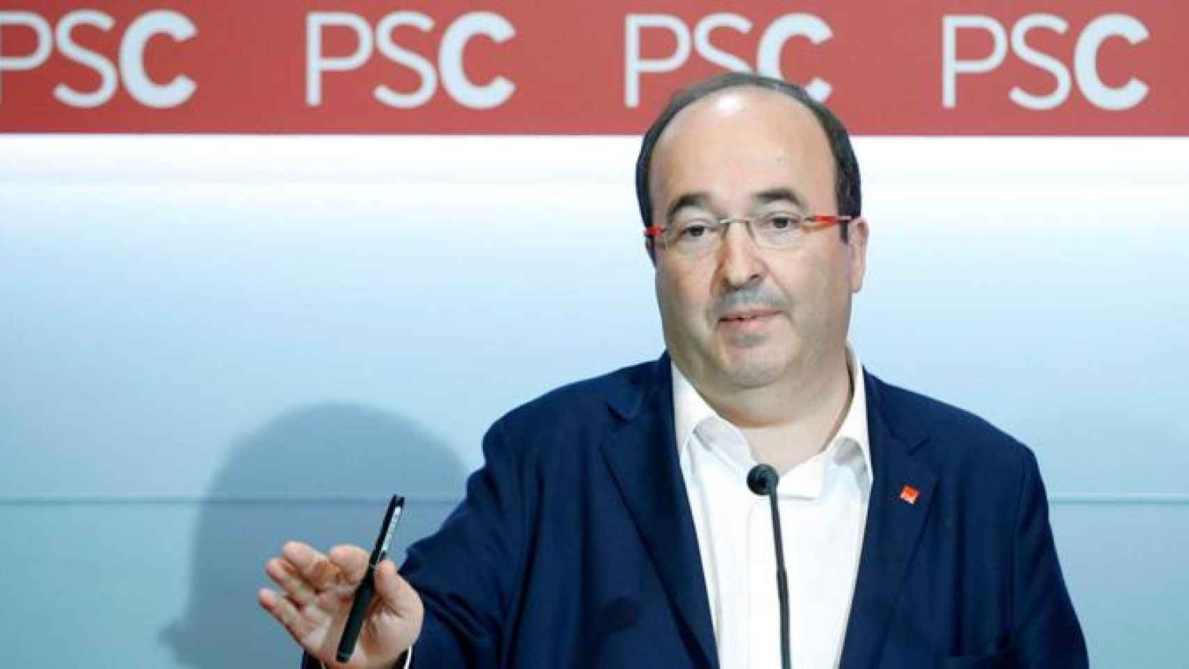 Miquel Iceta, primer secretario del PSC, en una comparecencia pública anterior / EFE
