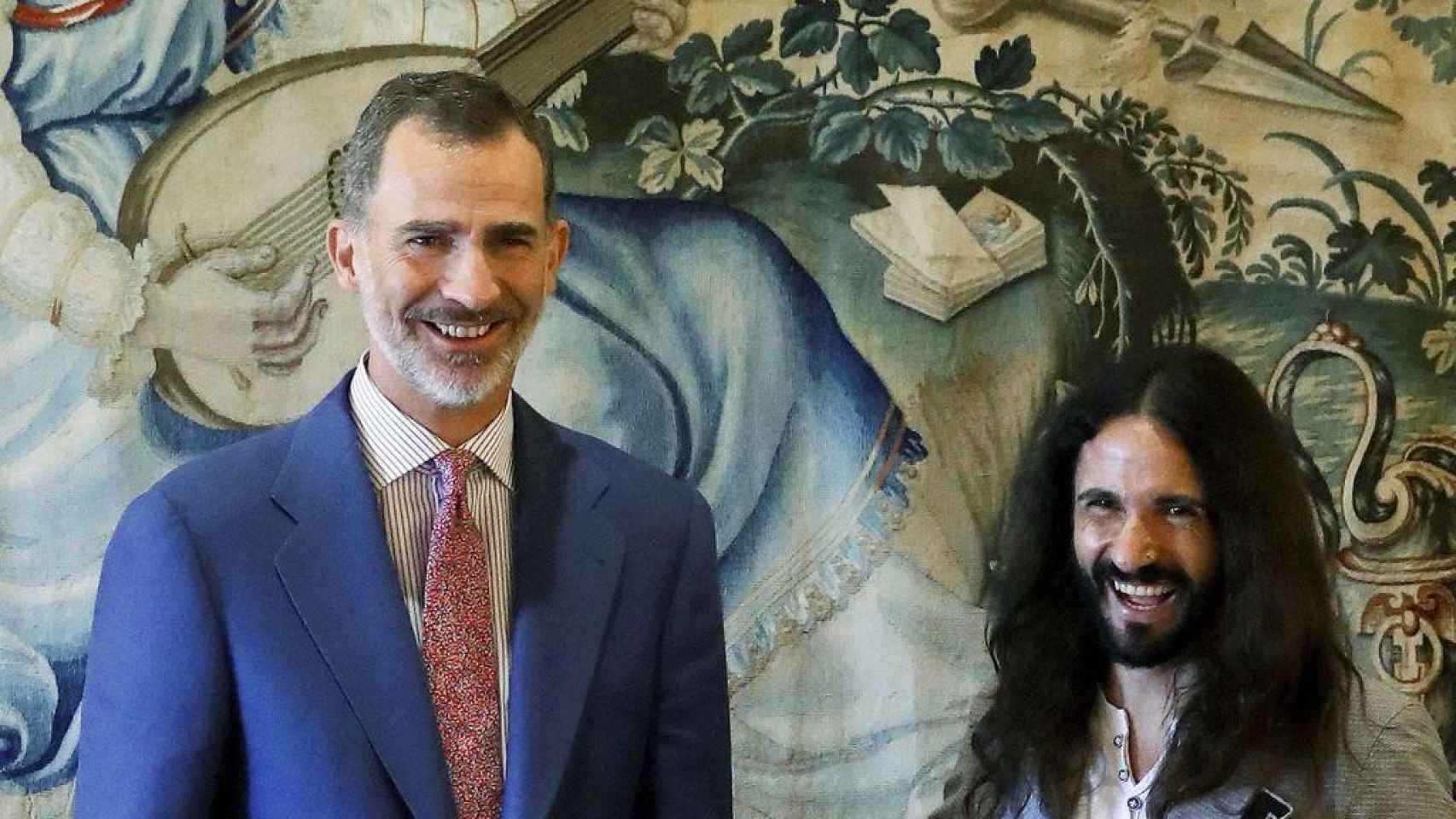 El Rey Felipe VI y el presidente del Parlamento balear Baltasar Picornell /EFE