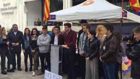 Integrantes de Joves Societat Civil Catalana en la UAB / SCC
