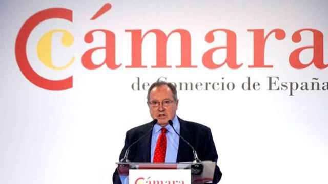 El presidente de la Cámara de Comercio de España, José Luis Bonet, durante una rueda de prensa / CG