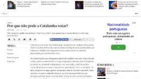 Artículo de Mas en la web del diario portugués 'Público'