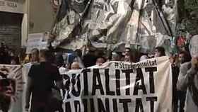 Manifestación en Barcelona contra la brutalidad y la impunidad de los Mossos d'Esquadra
