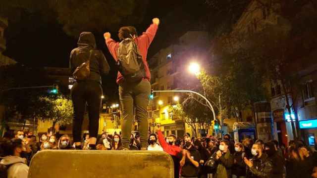 Una marcha de los okupas de la Casa Buenos Aires en protesta ppor su desalojo / CG