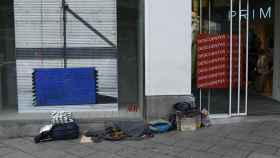 Imagen de archivo de los objetos de una persona sin hogar en Barcelona / EP