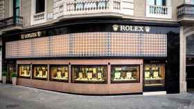 Escaparate de la nueva tienda Rolex situada en Paseo de Gràcia de Barcelona / CG