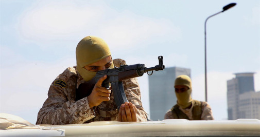 Milicianos leales al primer ministro libio Abdulhamid Dbeibah en Trípoli - EFE/EPA/STR