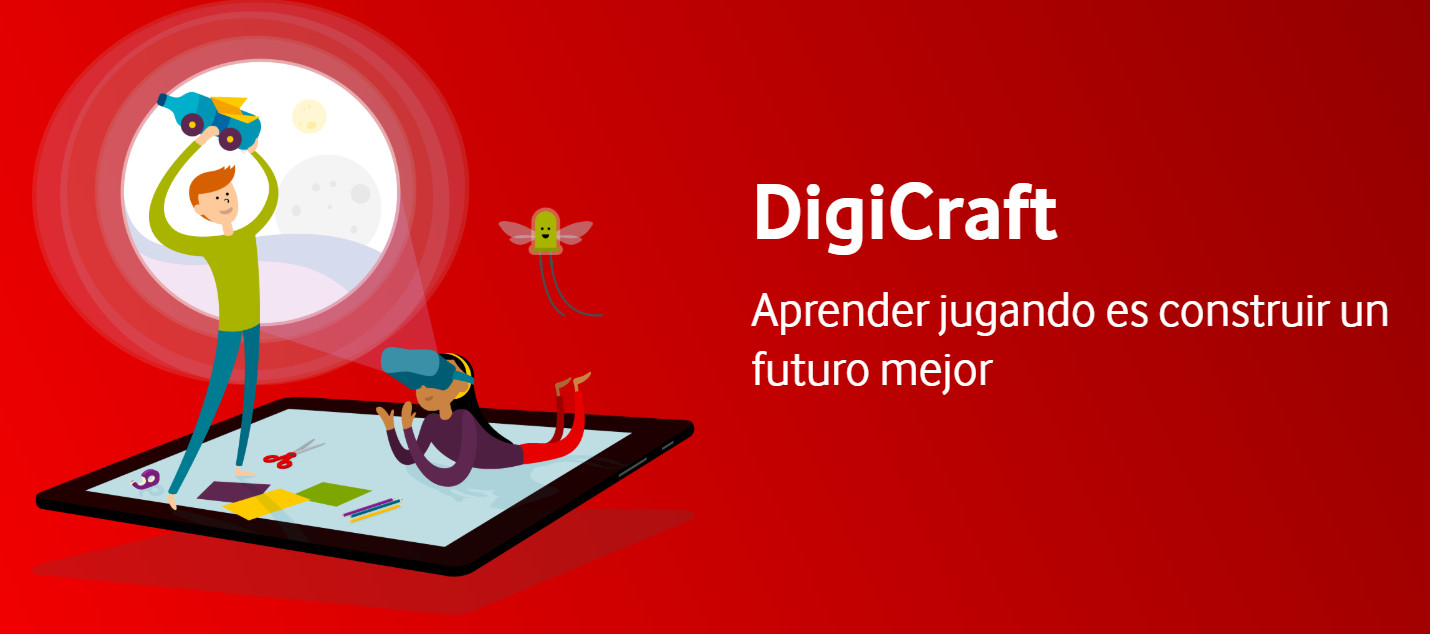 El cartel de 'DigiCraft Infancia Vulnerable' / FUNDACIÓN VODAFONE