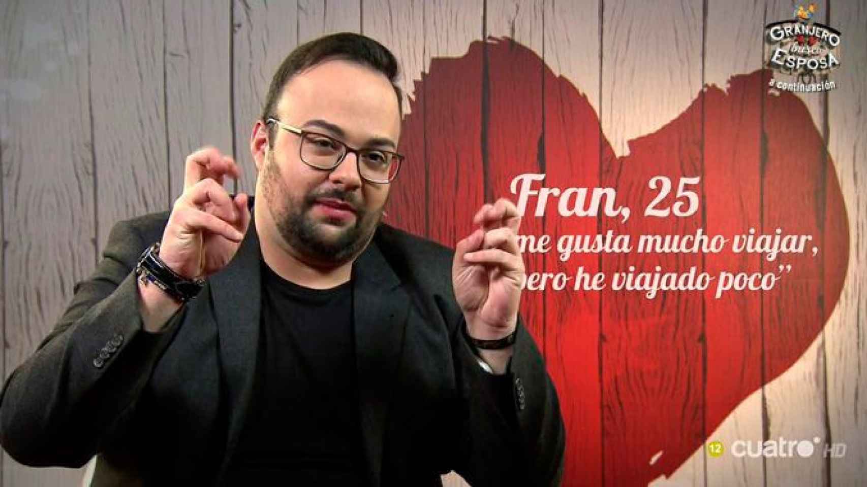 Fran, el costalero de 'First Dates' / Cuatro