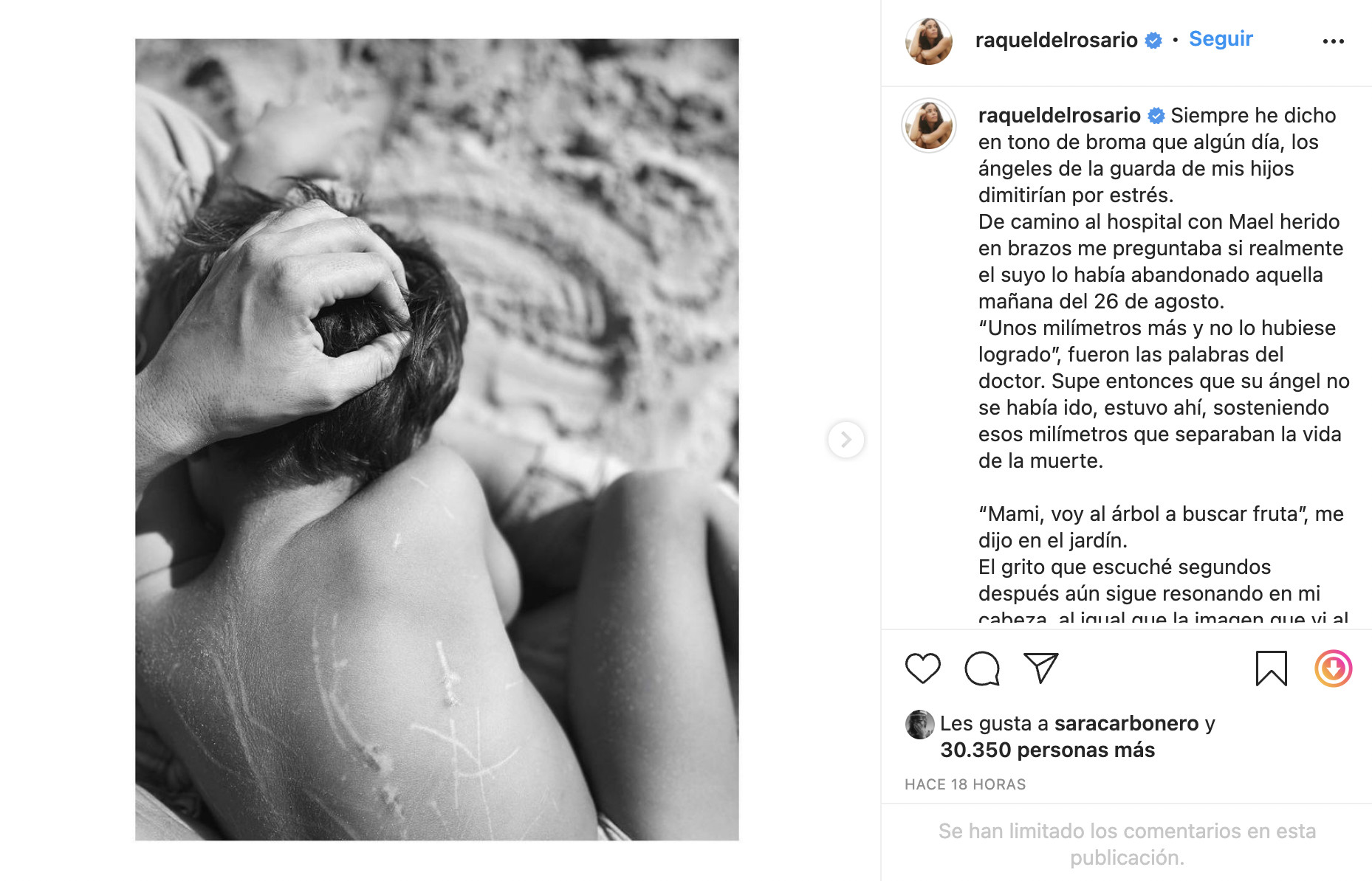 Publicación de Raquel del Rosario en Instagram / @raqueldelrosario