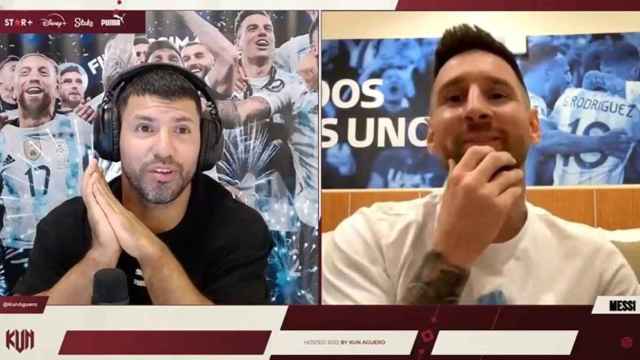 Sergio Agüero y Lionel Messi, durante un 'streaming' en Twitch / REDES