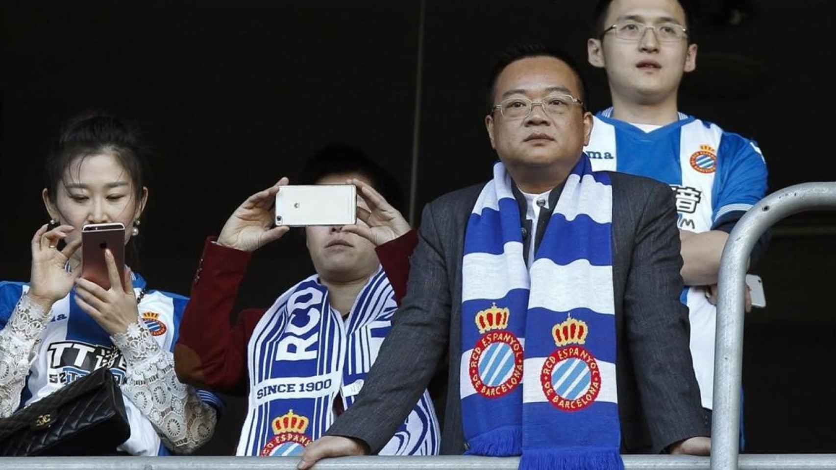 El presidente del RCD Espanyol, Chen Yansheng / EFE