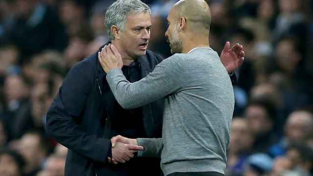 José Mourinho y Pep Guardiola en una imagen de archivo / EFE