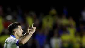 Coutinho celebrando el primer gol de Brasil / EFE