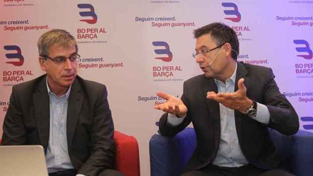 Jordi Mestre en un acto junto con Josep María Bartomeu / EFE