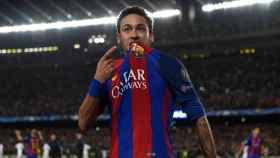 Neymar, celebrando un gol con el Barça | EFE