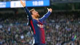 Messi, celebrando un gol ante el Real Madrid en el Santiago Bernabéu | Redes