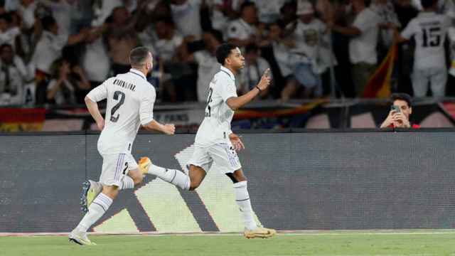Rodrygo Goes celebra el gol de la victoria en la final de Copa del Rey / EFE