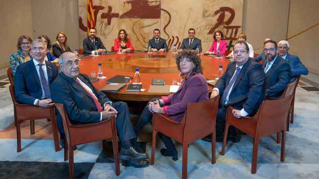 El Govern de la Generalitat de Cataluña en pleno en una imagen de archivo / EUROPA PRESS