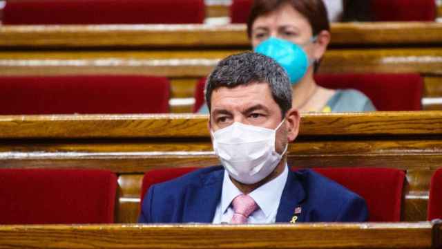 Joan Canadell, diputado de Junts, en el Parlamento catalán / EFE