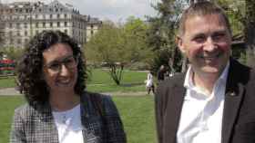 Marta Rovira y Arnaldo Otegi en Ginebra / EH Bildu