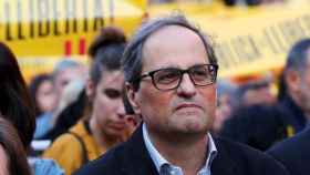Quim Torra, presidente de la Generalitat de Catalunya, en una manifestación independentista / EFE