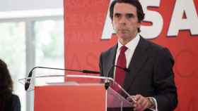 José María Aznar en una conferencia organizada por la asociación Empresa Familiar de Castilla-La Mancha / EFE