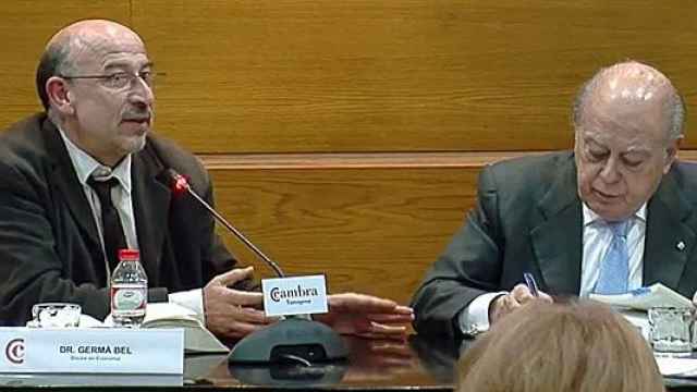 Germà Bel, en enero de 2014, durante la presentación de un libro de Jordi Pujol