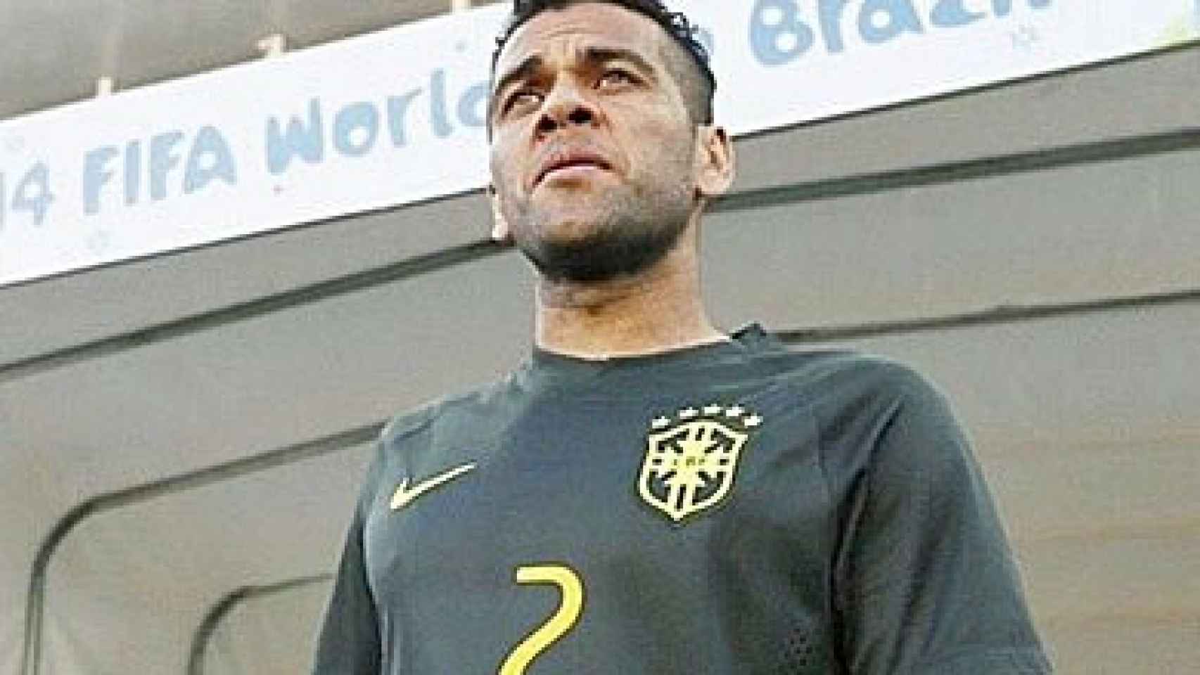 El jugador del F.C. Barcelona Dani Alves