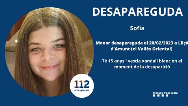 Los Mossos d'Esquadra investigan la desaparición de Sofía, de 15 años, en Lliçà d'Amunt / MOSSOS