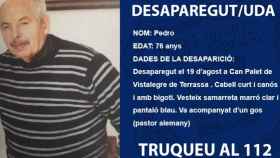 Descripción difundida por los Mossos d'Esquadra del hombre desparecido en Terrassa (Barcelona) / MOSSOS