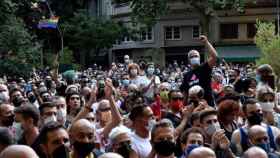 Cientos de personas se manifiestan en Barcelona para condenar el asesinato homófobo de Samuel Luiz / David Oller (EUROPA PRESS)