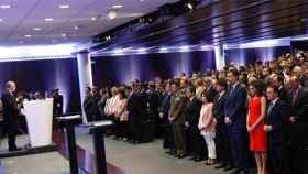 Imagen del momento de la ceremonia de entrega de las 120 becas de La Caixa a estudiantes españoles / EP
