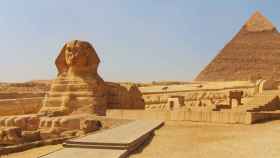 Gran Pirámide de Guiza, en las afueras del Cairo.