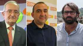 De izquierda a derecha: Josep González (Pimec), Javier Pacheco (CCOO Cataluña) y Camil Ros (UGT Cataluña) / CG