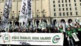 Manifestación de la función pública convocada por CSIF el pasado enero para reclamar una mejora en las condiciones laborales / CSIF