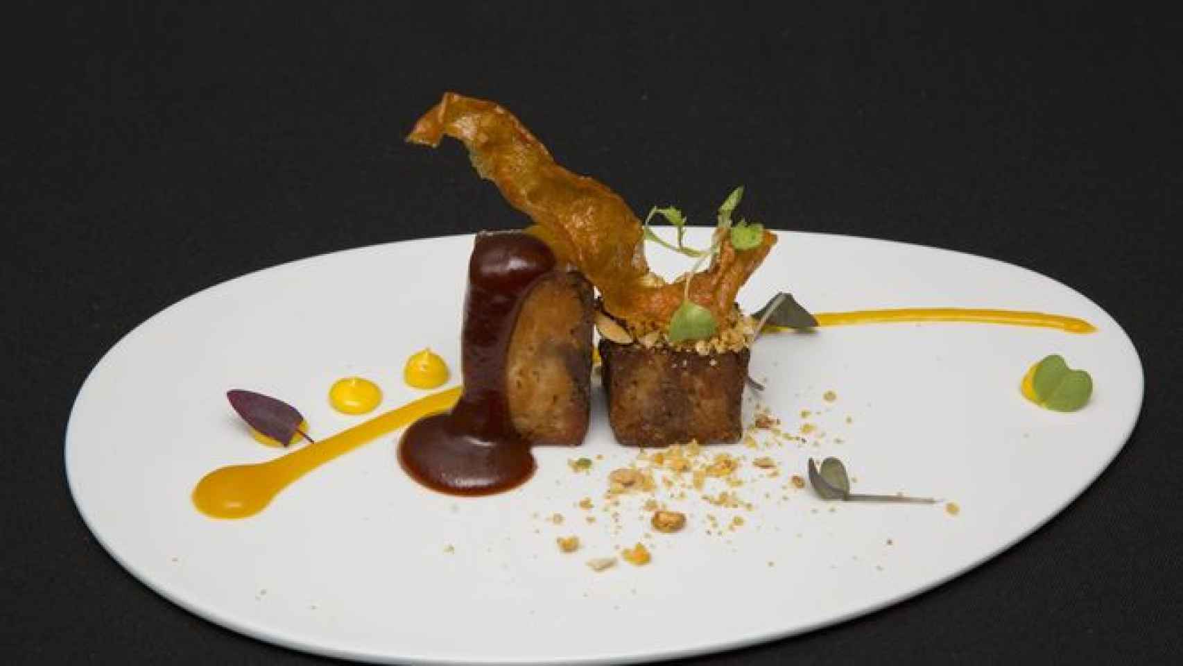 'Gastrimàrgia', el plato de Antonio Jiménez, de El Tastet del Reng, de Balaguer, con el que ha ganado el premio a la 'Tapa del año' en Sitges / CG