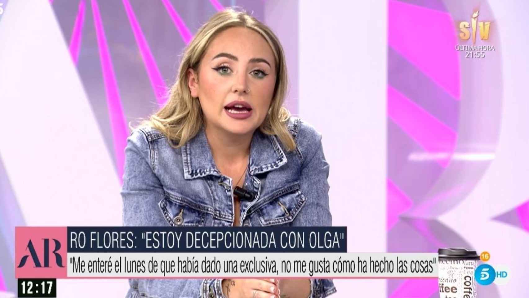 Rocío Flores en 'El Programa de Ana Rosa' / MEDIASET
