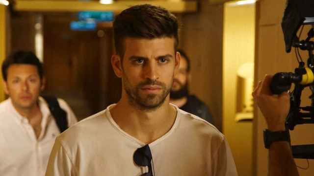 Gerard Piqué, durante la grabación de un anuncio / Redes