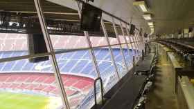 Zona de prensa del Camp Nou / FCB
