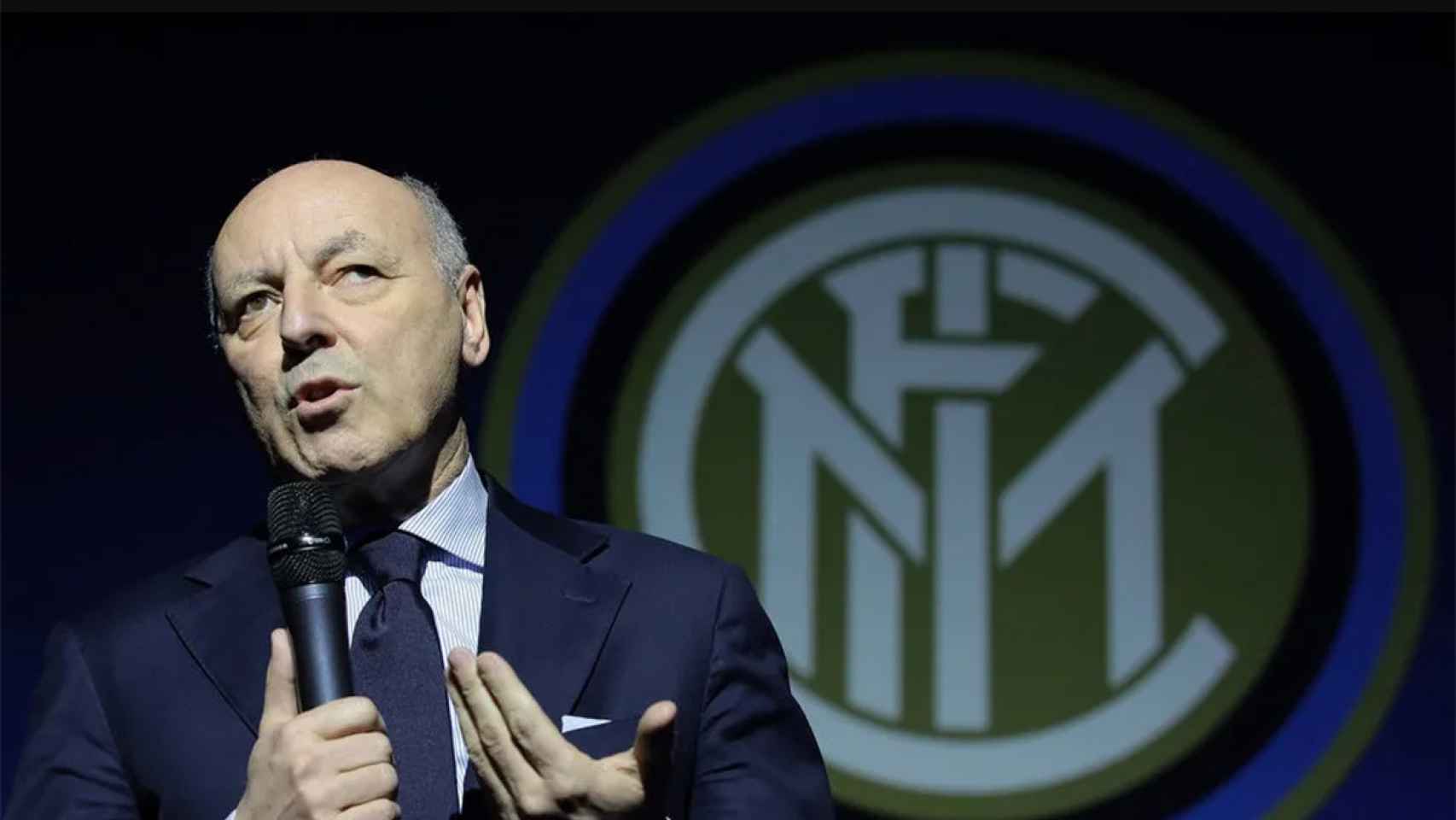 Giuseppe Marotta, durante un acto con el Inter de Milán / INTER