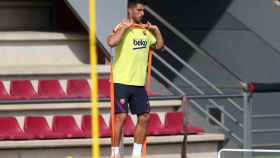 Luis Suárez entrenando con el Barça / FC Barcelona