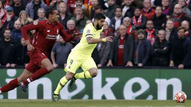 Una foto de Luis Suárez durante el Liverpool - Barça / FCB